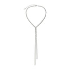 Adjustable Long Snake Chain Necklace For Women