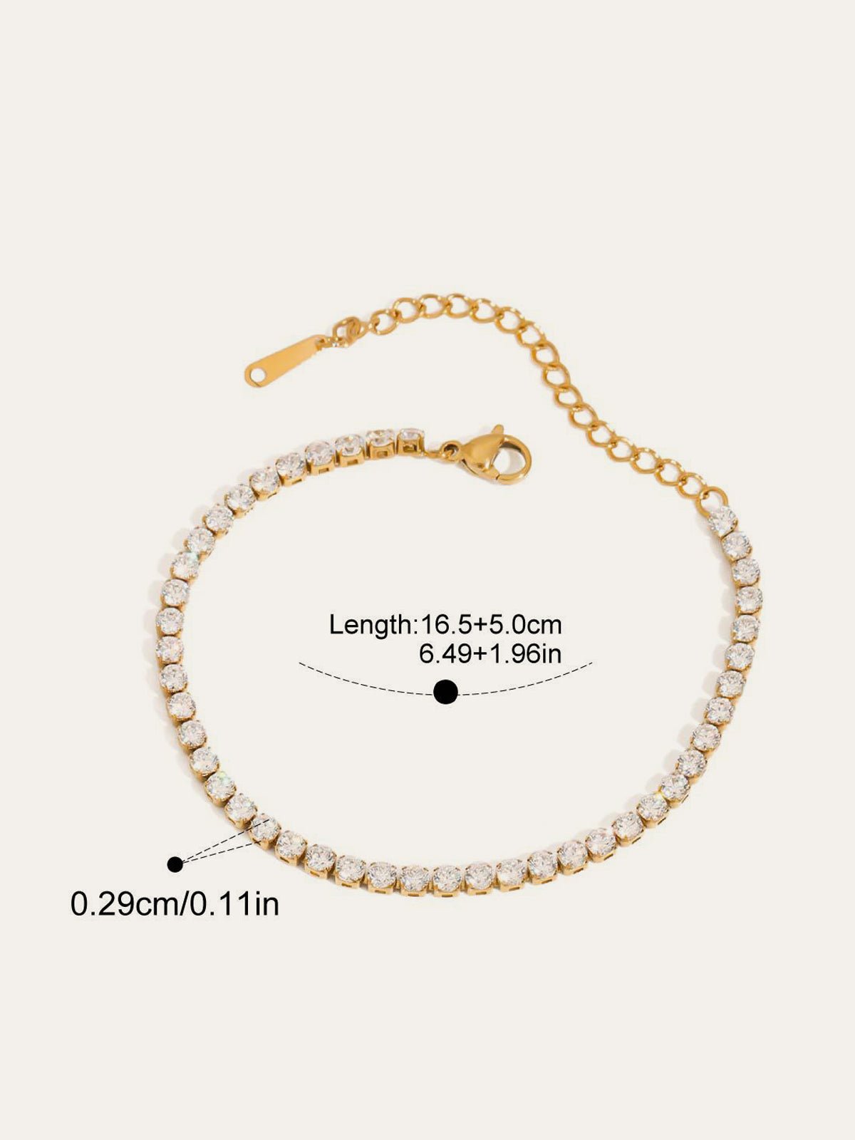 Crystal Embellishments Bracelet Set