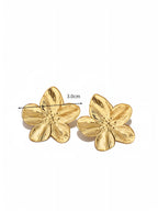 Gold Plated Flower Earrings