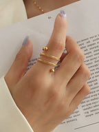 Gold Plated Spring Ring