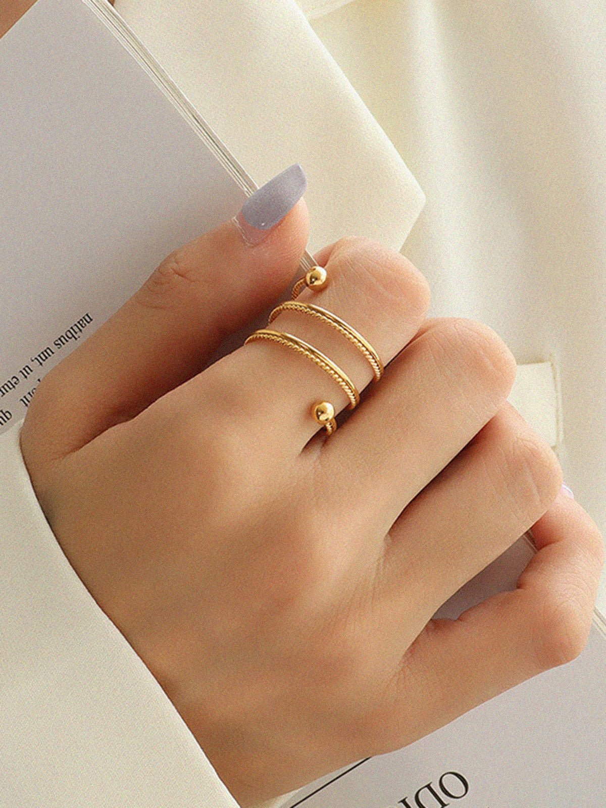 Gold Plated Spring Ring