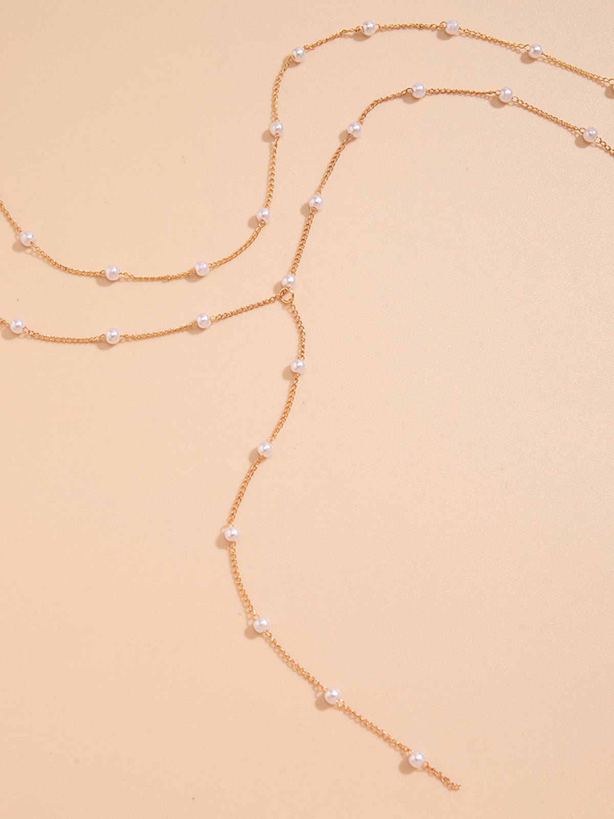 Handcrafted Gold-Plated Pearl Necklace