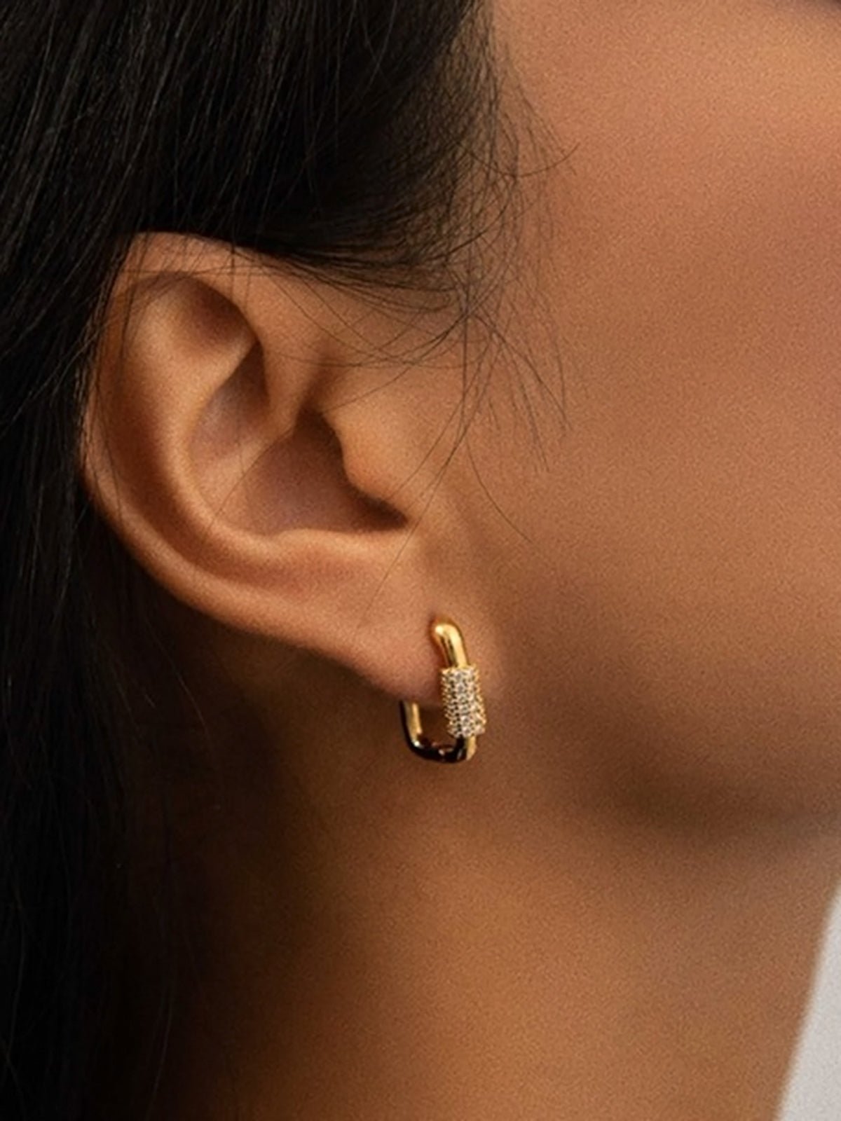 Square Diamond Earrings