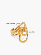 Wavy Adjustbable Ring