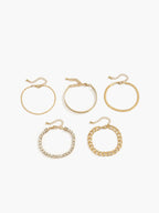 Zirkonia Chain Bracelet Set